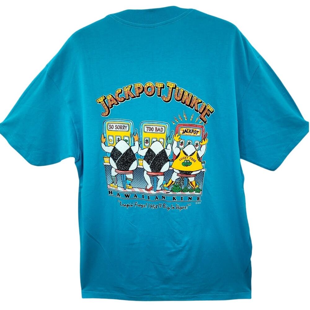 EOH Hawaii‎ Vintage Jackpot Junkie Graphic Single Stitch T-Shirt Streetwear